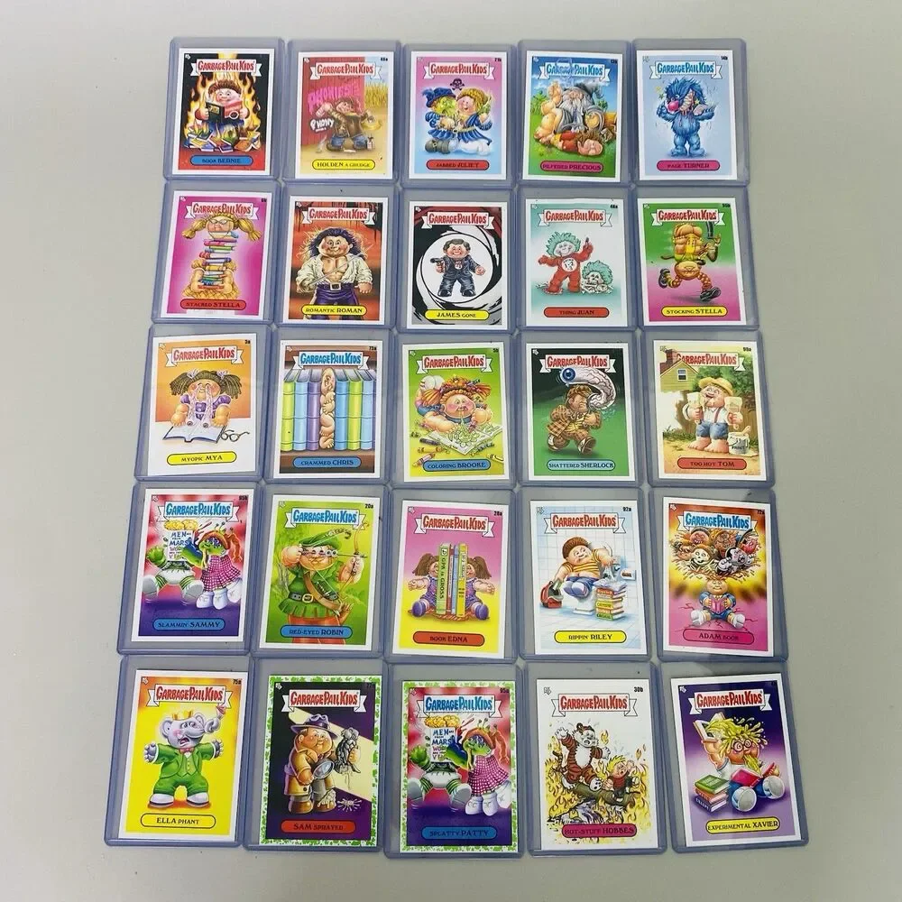 Topps Garbage Pail Kids Lot of 25 Trading Cards Green Border Variants GPK
